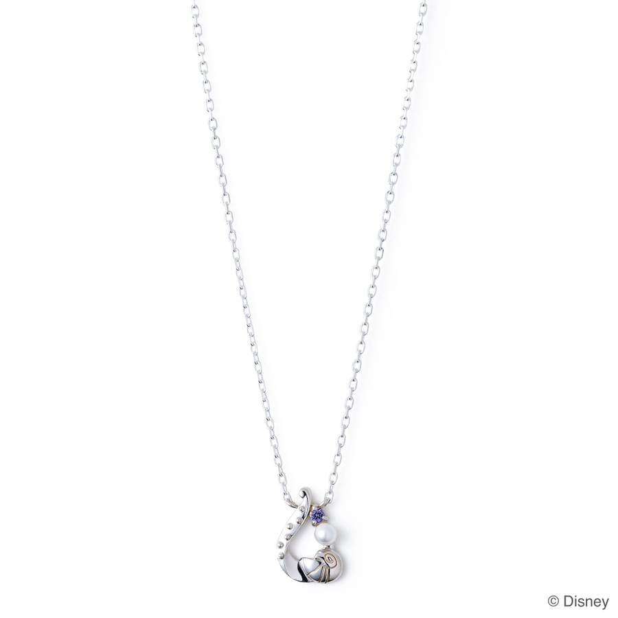 【Erika@Disney好き】スタッドレス　3/4 ディズニープリンセス ベル / ピンクゴールド ネックレス ピアス