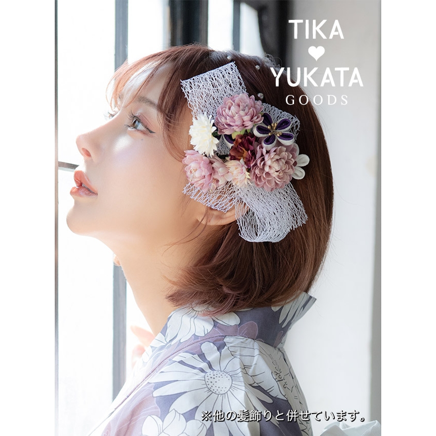 ヘアアクセサリー ガーリー髪飾り  髪飾り2点セット[品番：XK000011640]｜Tika（ティカ）のレディースファッション通販｜SHOPLIST（ショップリスト）
