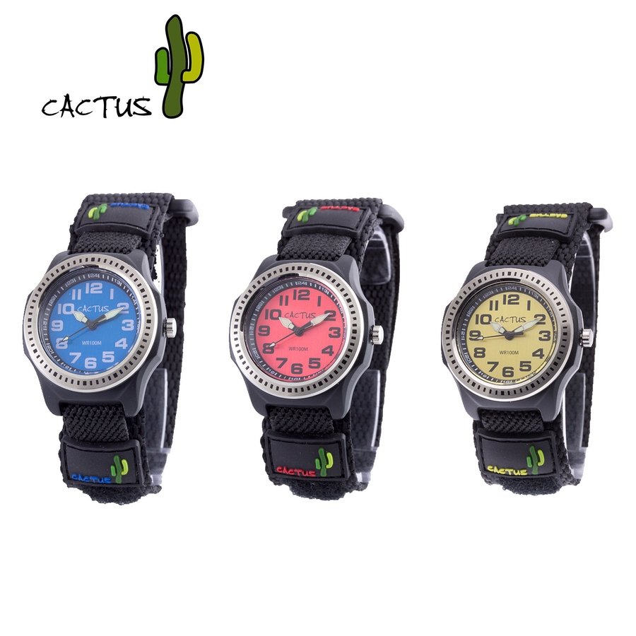 CACTUS(カクタス) キッズ 腕時計 10気圧防水 ベルクロ ボーイズ[品番