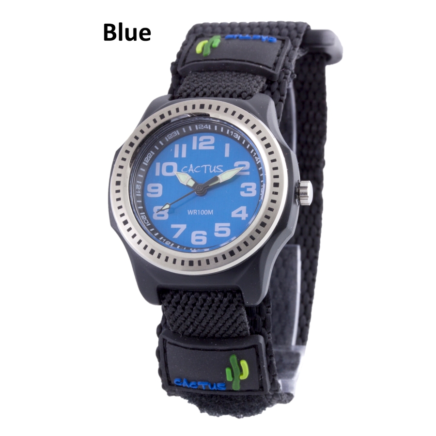 CACTUS(カクタス) キッズ 腕時計 10気圧防水 ベルクロ ボーイズ[品番