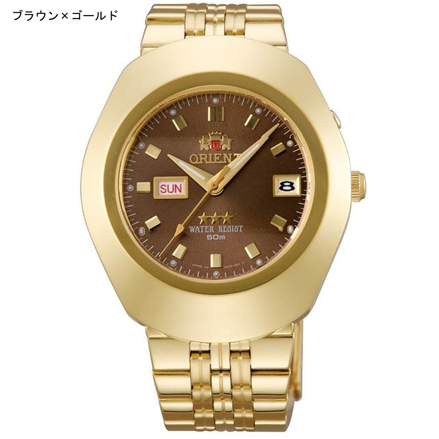 ORIENT 自動巻き 腕時計 シルバー/ブラウン ORIENT 自動巻き時計 シルバー/ブラウン - メルカリ