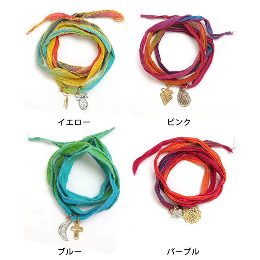 チチカカ シルクリボンブレスレット zesicb8686 レディース[品番