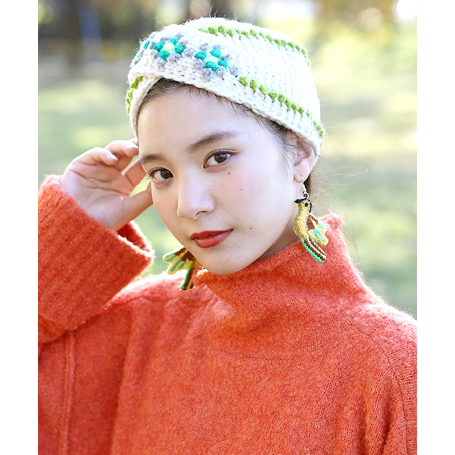 ピアス チチカカ アヤクーチョ刺繍ピアスバード[品番