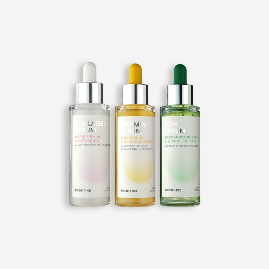 アンプルセラム3種セットビタミン+リアルノニ+コラーゲン[品番