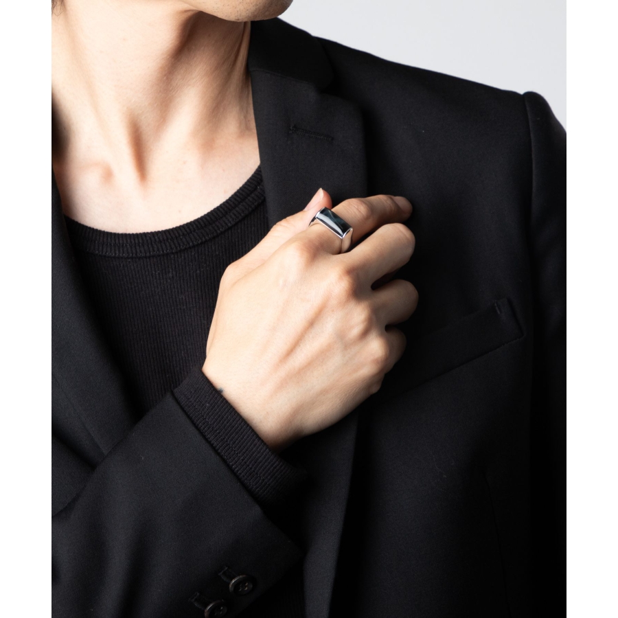 アイドル tomwood TOMWOOD - Oval Black Onyx / リング (オニキス)/ シルバー925