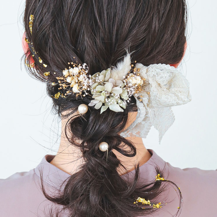 ヘアピン ドライフラワー 花[品番：BECW0010386]｜kana（カナ）のレディースファッション通販｜SHOPLIST（ショップリスト）