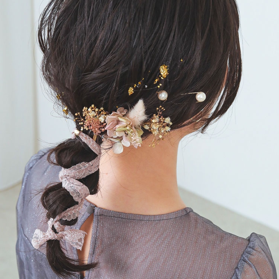 ヘアピン ドライフラワー 花[品番：BECW0010386]｜kana（カナ）のレディースファッション通販｜SHOPLIST（ショップリスト）