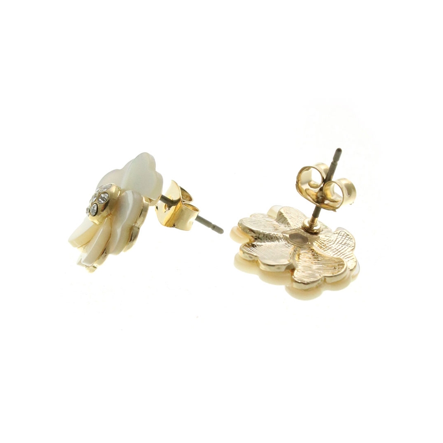 ミニシェルフラワーピアス/イヤリング/花 P1132[品番