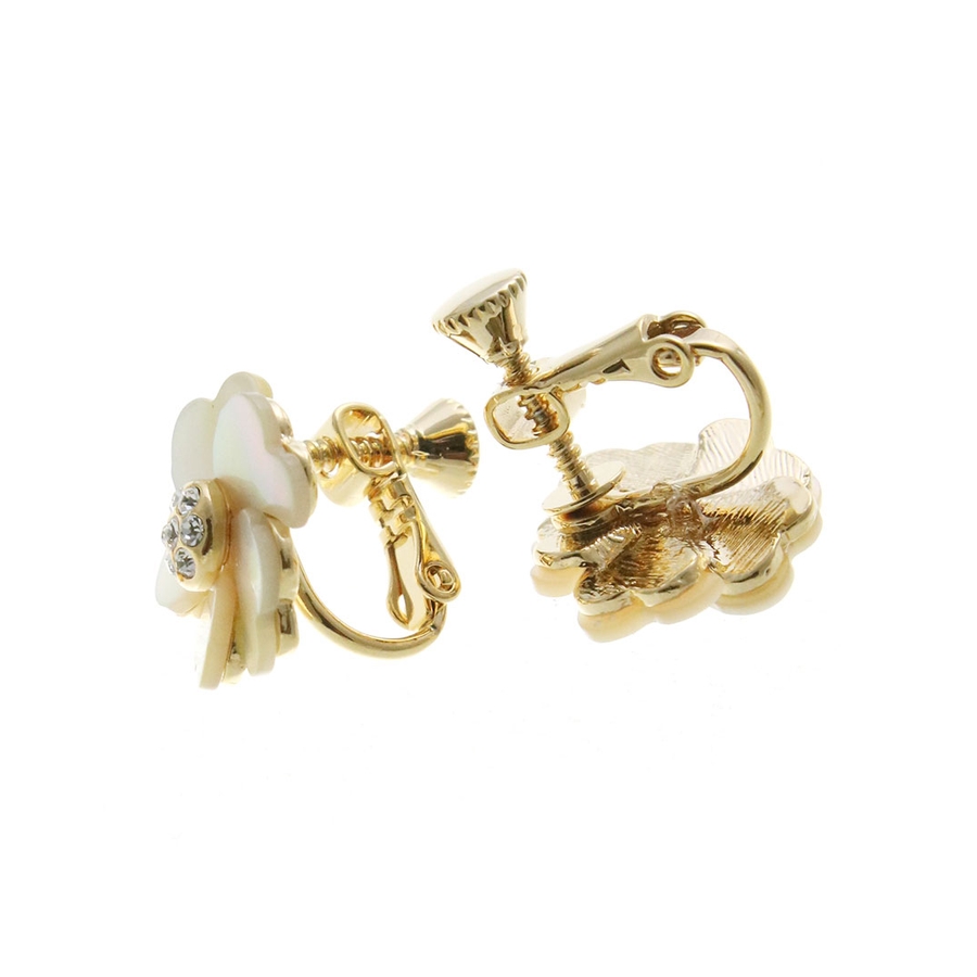 ★MISSOMA★ ミニ プレイン オウヴェイト イヤリング ミニシェルフラワーピアス/イヤリング/花 P1132[品番