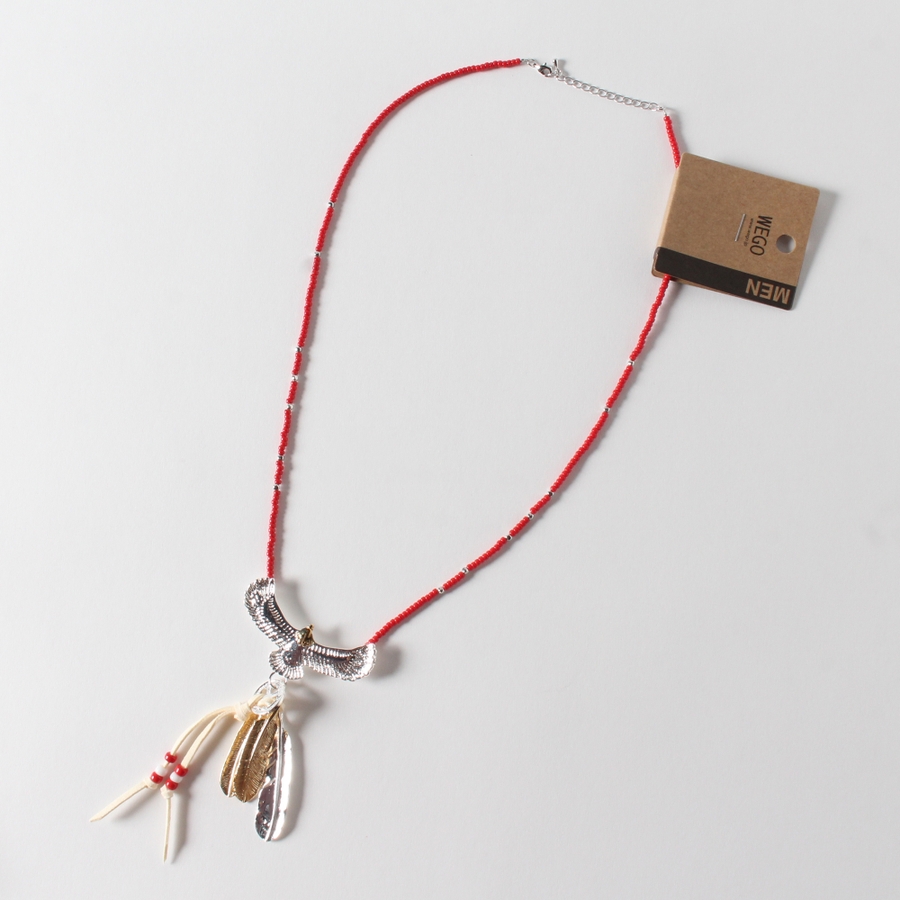 イーグルフェザービーズネックレス MO17SM06-MG0003[品番：WG010021107