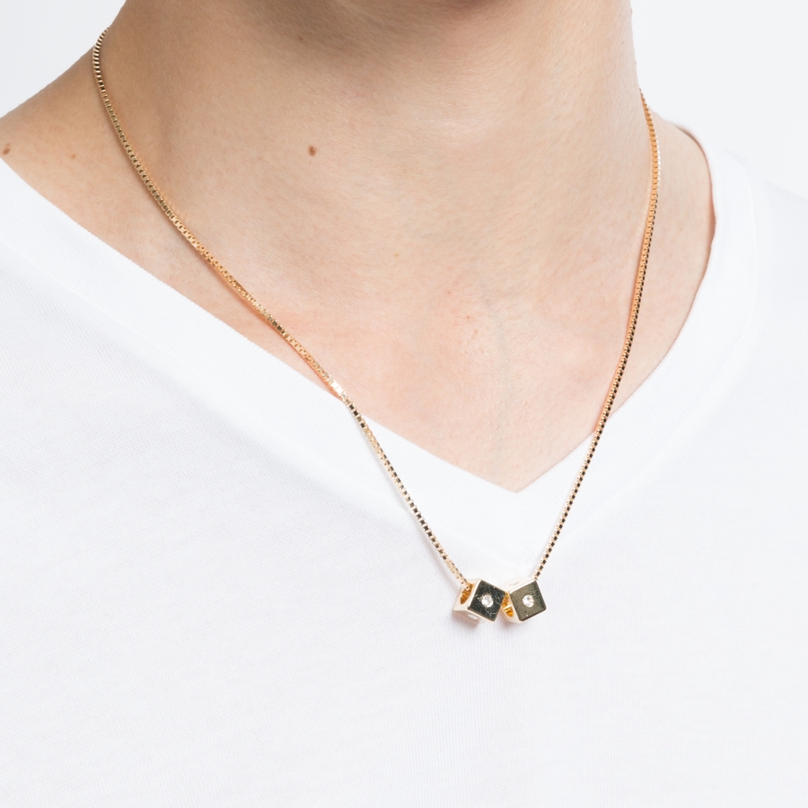 サイコロモチーフネックレス[品番：WG010021991]｜WEGO【MEN