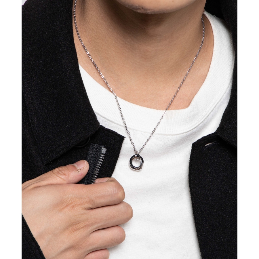 ミニトリプルリングチェーンネックレス MT19AU09-MG4881[品番