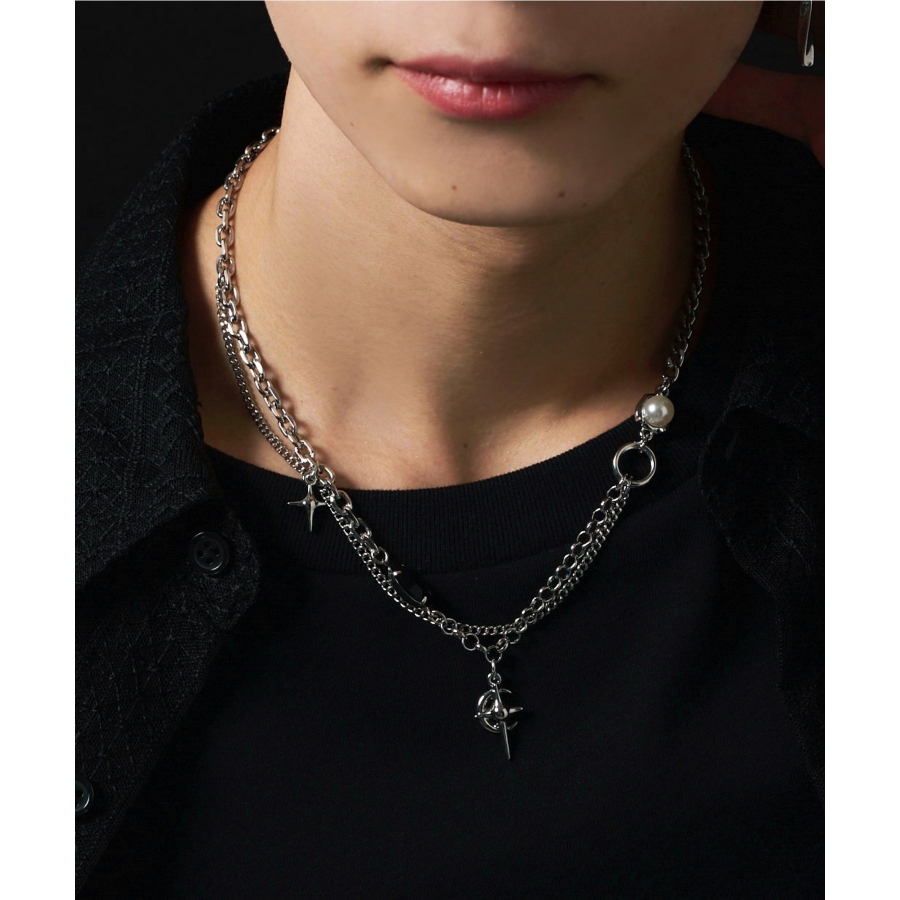 MモチーフMIXチェーンネックレス[品番：WG010092123]｜WEGO【MEN