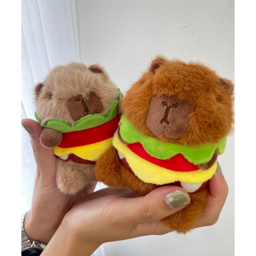 バーガーカピバラぬいぐるみキーホルダー[品番：WG010092140