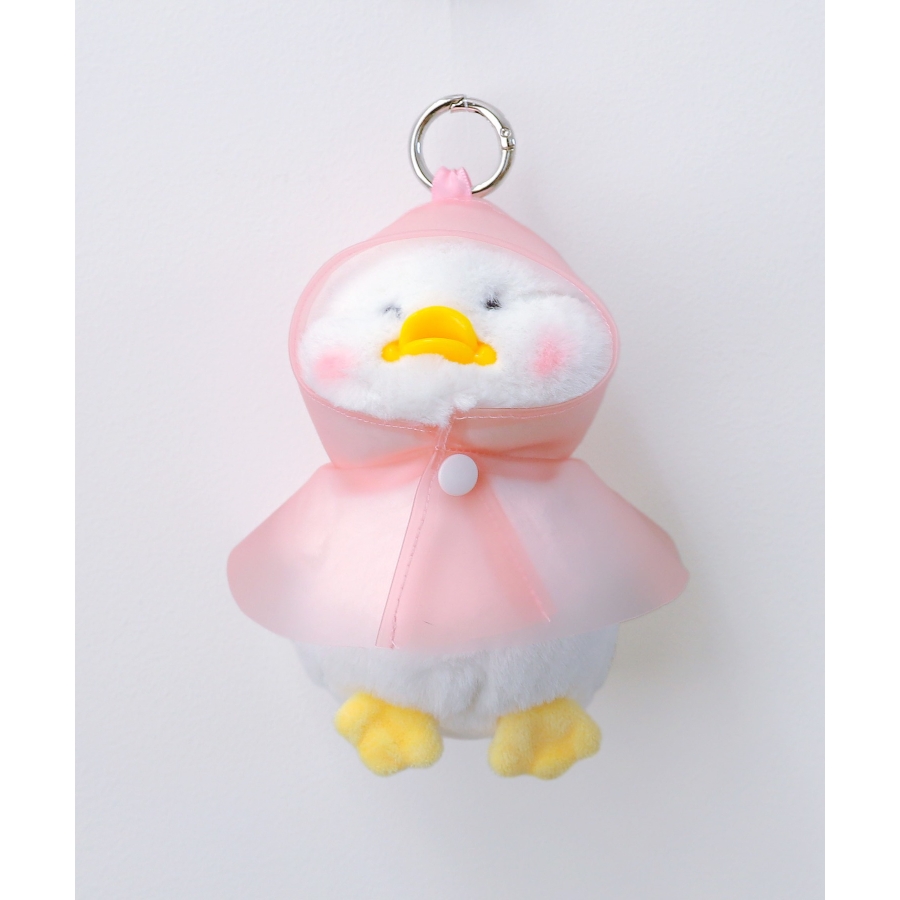 レインコートあひるぬいぐるみキーホルダー[品番：WG010094432]｜WEGO