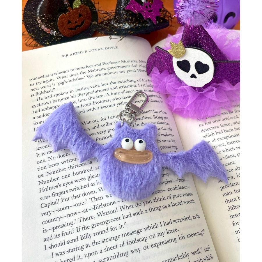 ミニハピハピコウモリモンスターぬいぐるみキーホルダー[品番