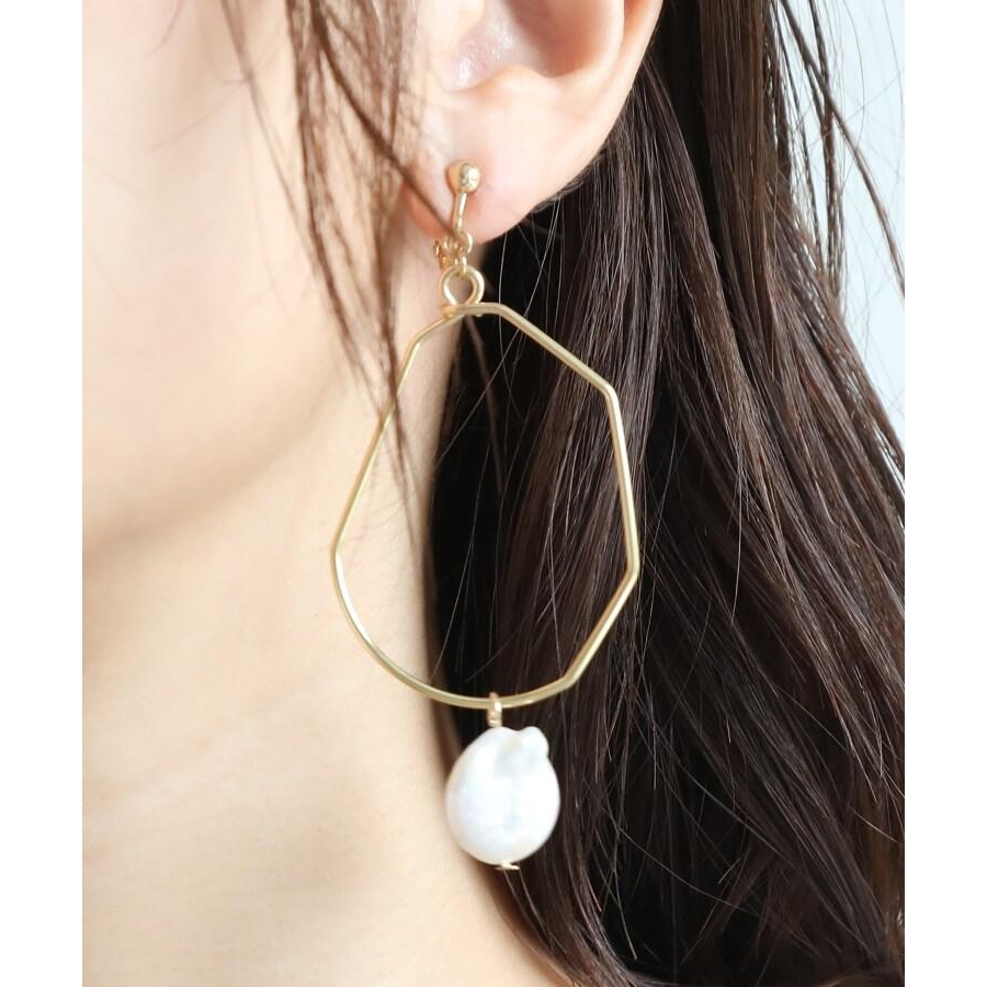 メタルx淡水パールイヤリング 品番 Wrdw Ozoc オゾック のレディースファッション通販 Shoplist ショップリスト