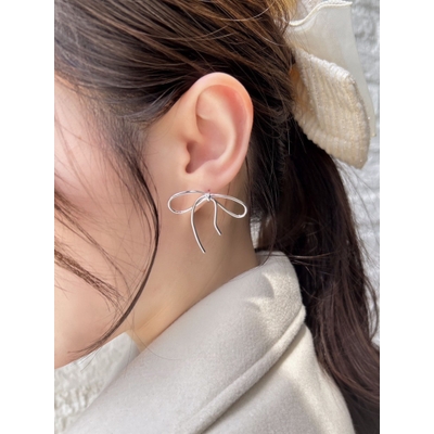 EE007]Pt/K18WGダイヤモンド/ピアス(プラチナ/ホワイトゴールド