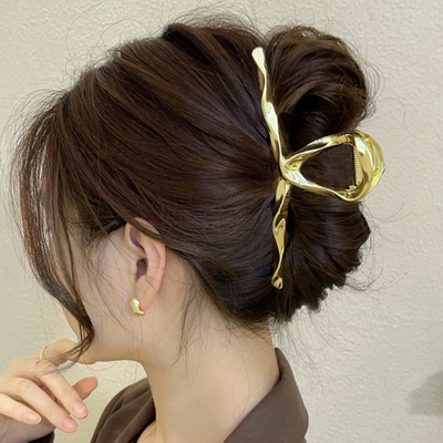 ヘアクリップ ウェーブ バンスクリップ[品番：II000010816