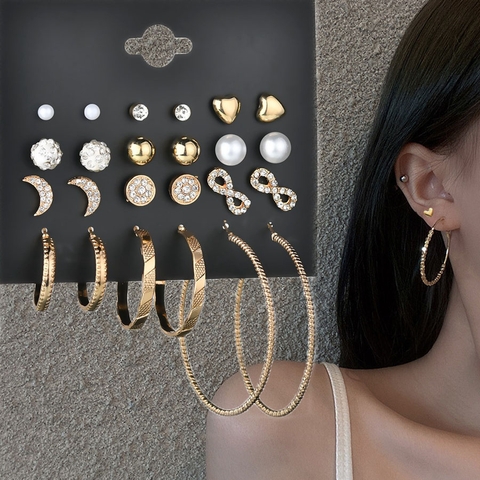 shoppinggo（ショッピングゴー） | ピアス セット 12点セットピアス スタッドピアス アクセサリー ファッション小物 マルチピアス