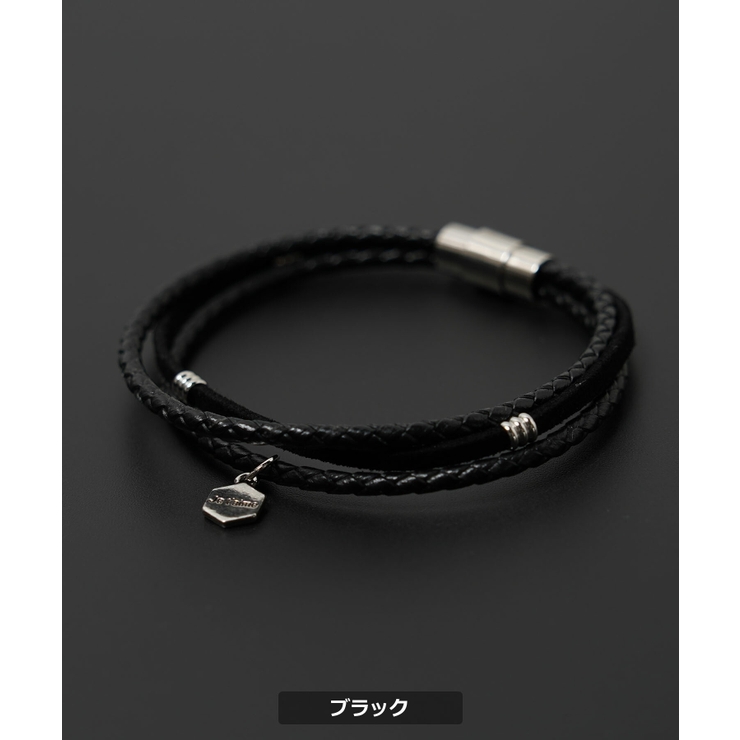 『5年保証』 ◇本革 レザーブレスレット◇[品番：OCGW0003590]｜ONE チャーム アクセサリー