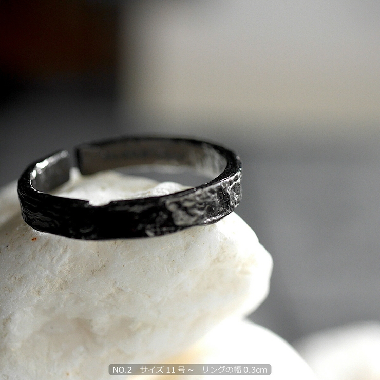 【おトク】 ◇ブラックコーティング リング◇[品番 シルバー925 アクセサリー