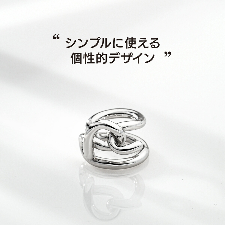 イヤーカフ 金属アレルギー対策 シンプル | 2PIECES  | 詳細画像5 