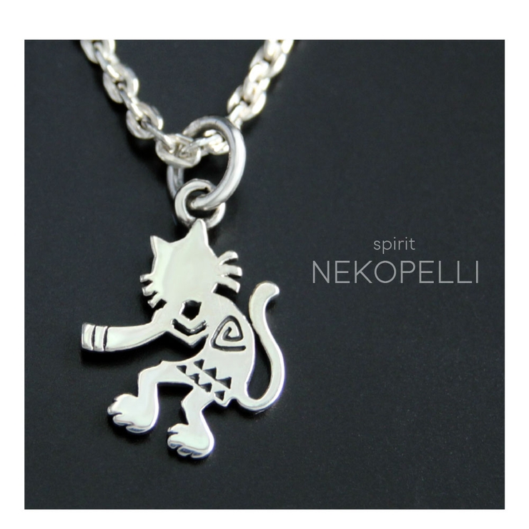 【シルバーアクセサリー】【ネックレス】◆pe2154 ch 笛を吹く猫背の精霊「… | 2PIECES  | 詳細画像5 