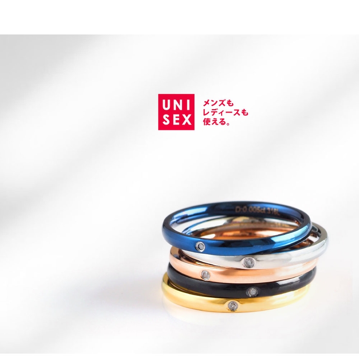 sr0157 天然ダイヤモンド ステンレスリング 万能シンプル！スリムタイプ | 2PIECES  | 詳細画像7 