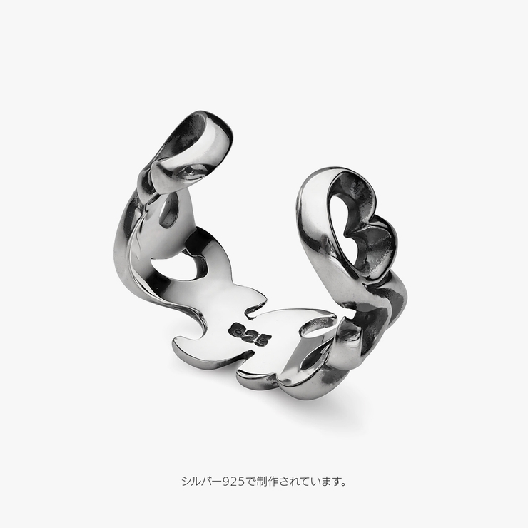 百合_ユリ　トライバル　シルバー925製イヤーカフ/pi0580