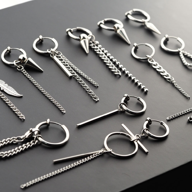 spi0099フープピアスのポストの太さ0 7mm（約21G） ステンレスアクセ… | 2PIECES  | 詳細画像4 