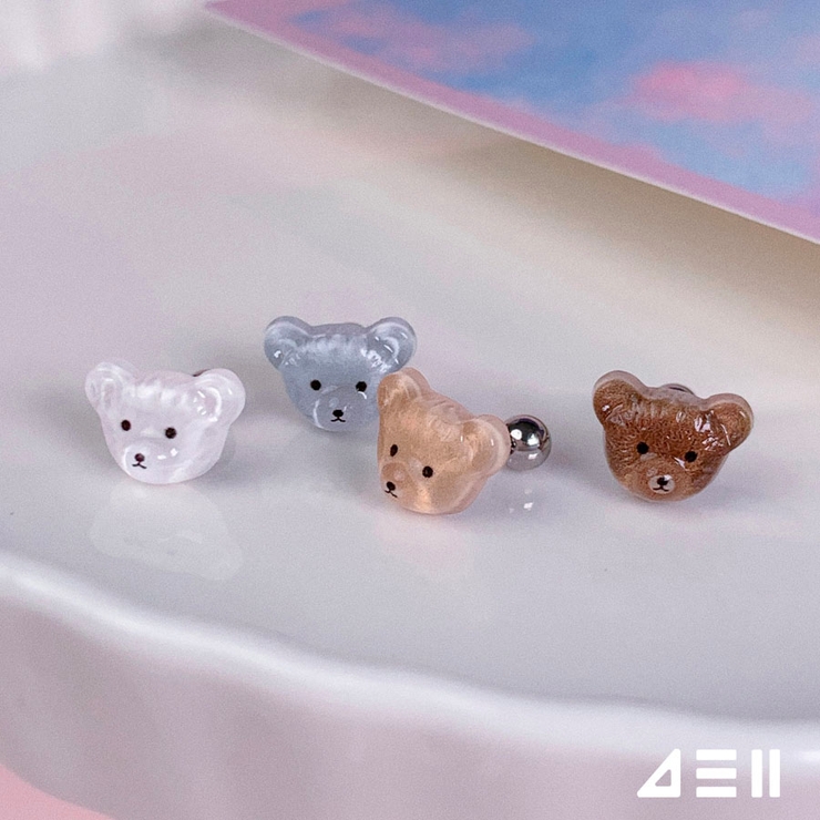 くま クマ ボディピアス[品番：MILA0001288]｜4MiLi（フォーミリ