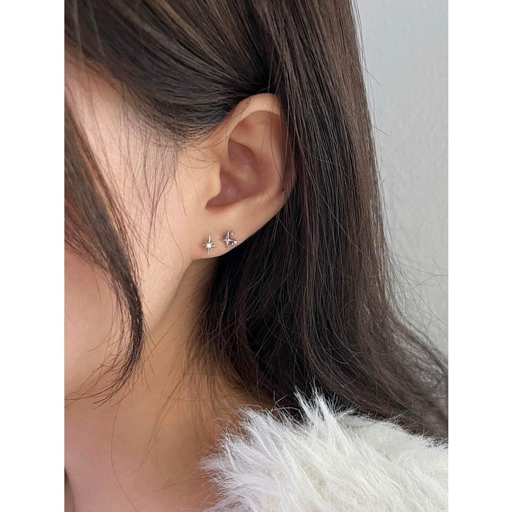 クロス スパークル ボディピアス[品番：MILA0001273]｜4MiLi