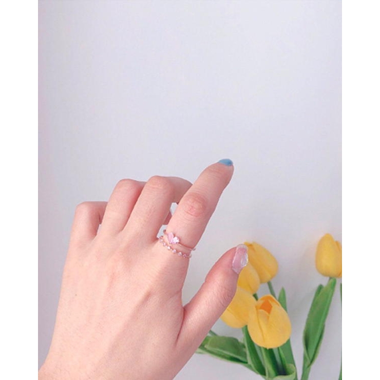 21特集 Li 4粒ダイヤ入りハートring 梨花愛用 Hua アクセサリー Gpcbtrrtozs