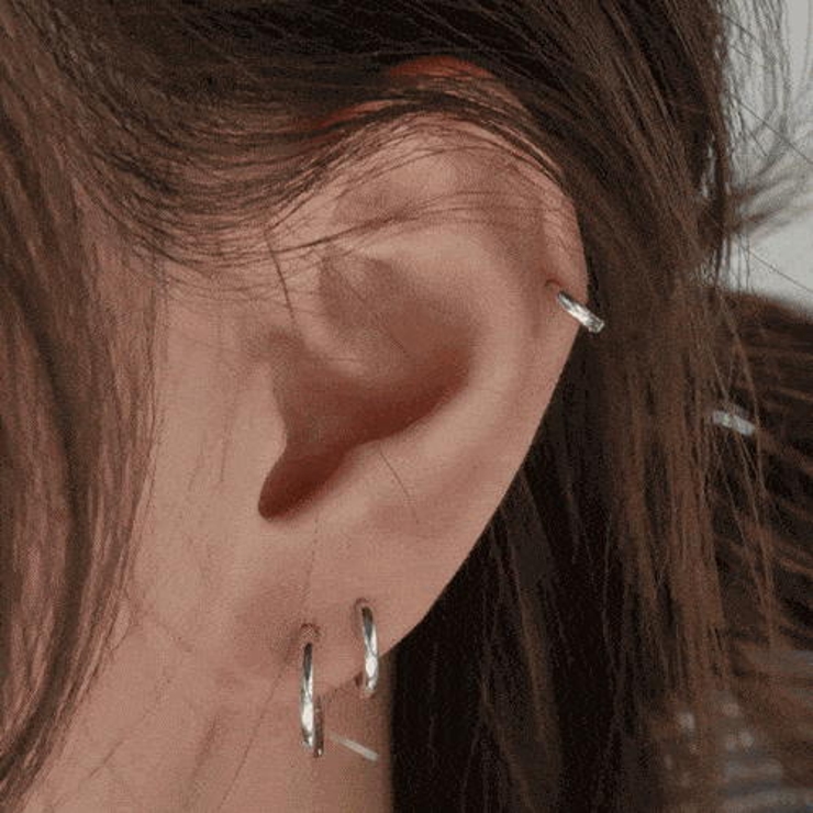 5mm/Gold(1個)】リングピアス 内径5mm 6mm[品番：MILA0001297]｜4MiLi