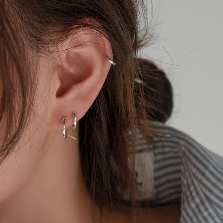 5mm/Gold(1個)】リングピアス 内径5mm 6mm[品番：MILA0001297]｜4MiLi