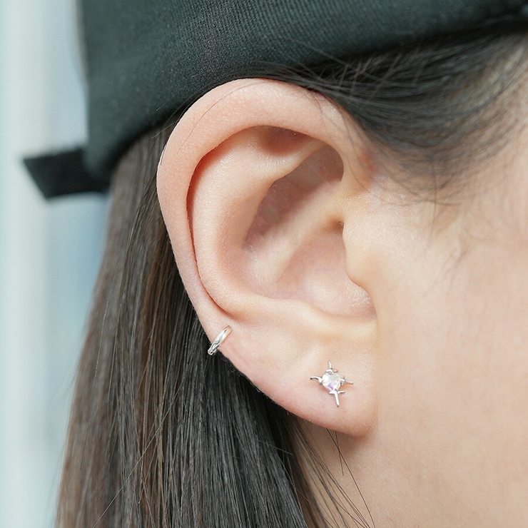 超ミニワンタッチリングピアス 内径 4mm[品番：MILA0001289]｜4MiLi