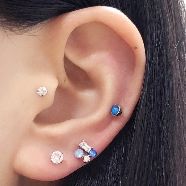 軟骨ピアス4セットコレクション[品番：MILA0000200]｜4MiLi