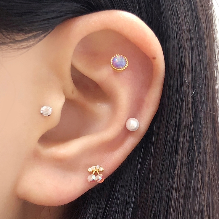 軟骨ピアス4セットコレクション[品番：MILA0000200]｜4MiLi