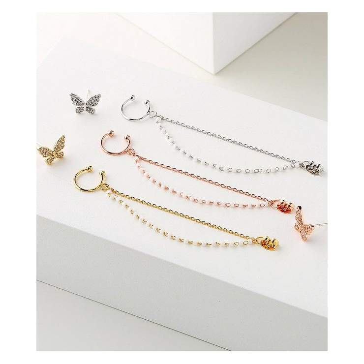 蝶々イヤーカフピアス[品番：MILA0000874]｜4MiLi（フォーミリ