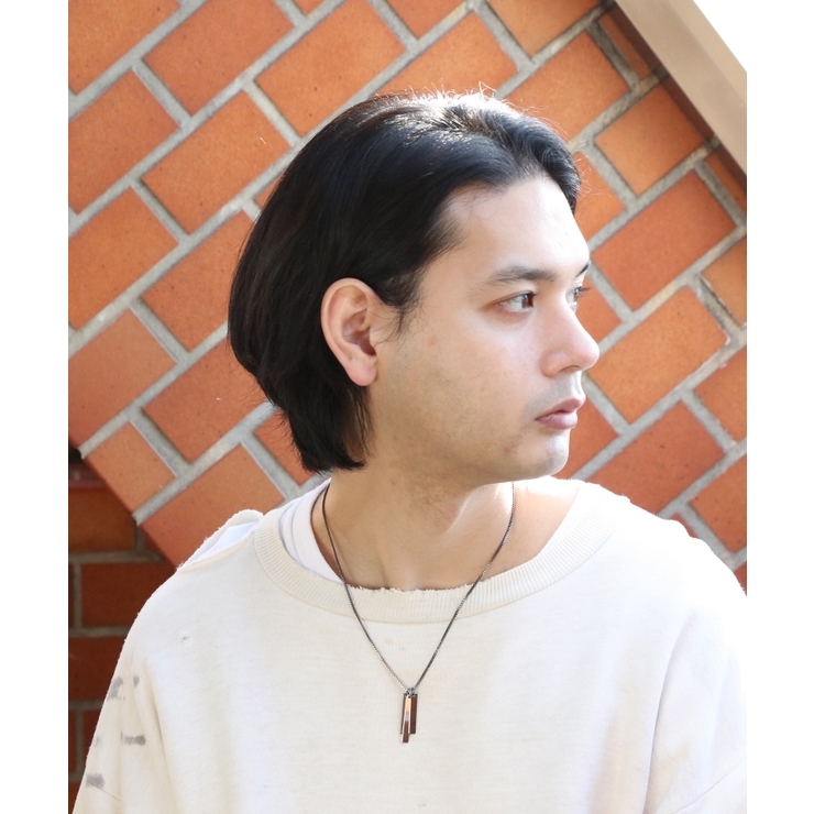 三連プレートブラック | ネックレス メンズ ネックレス シルバー ゴールド  | 8（eight） 