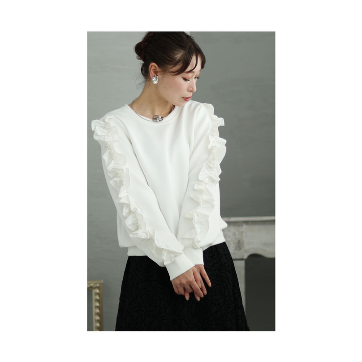 パール艶めくマーブル柄一輪花ネックレス【1月10日20時販売新作】