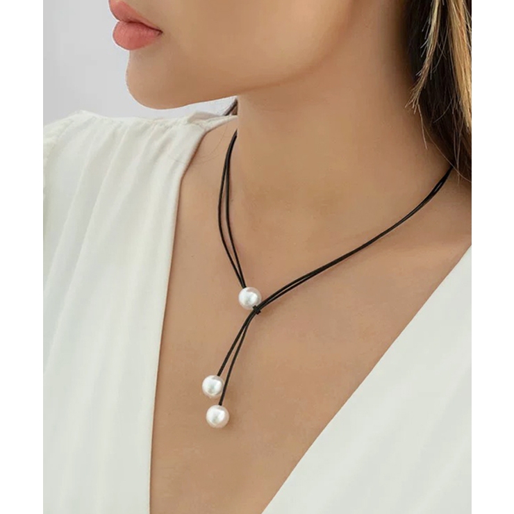 パールモチーフ チョーカーネックレス | ad thie | 詳細画像11 