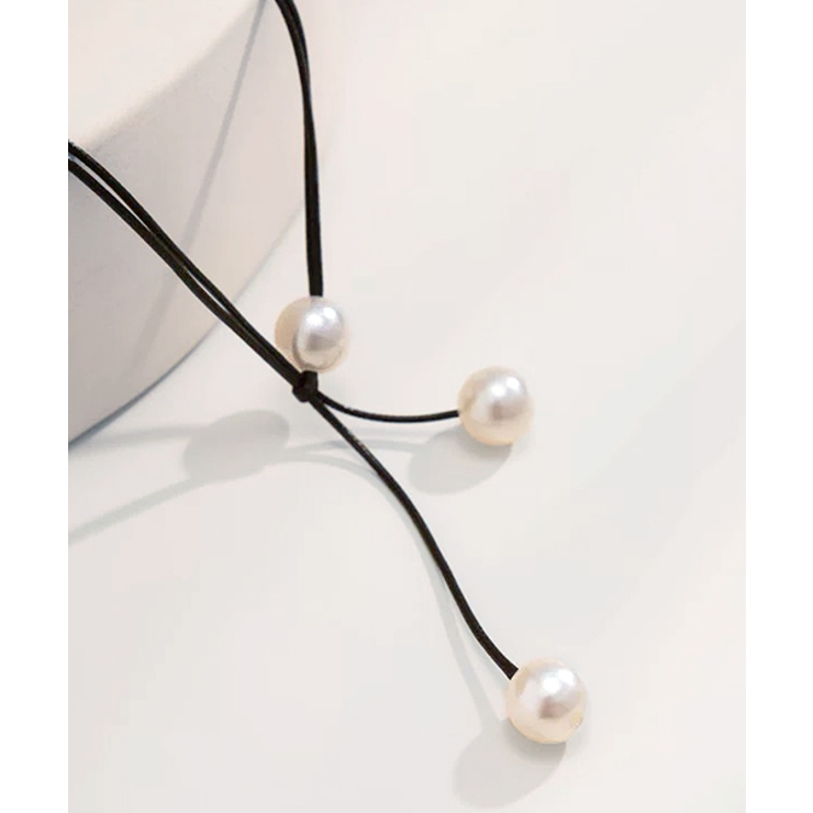 パールモチーフ チョーカーネックレス | ad thie | 詳細画像12 