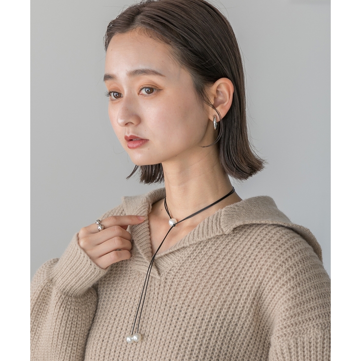 パールモチーフ チョーカーネックレス | ad thie | 詳細画像5 