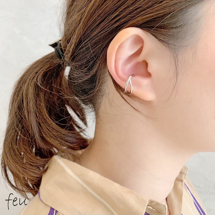 シルバー】Twist Line Earcuffツイストラインイヤーカフ[品番