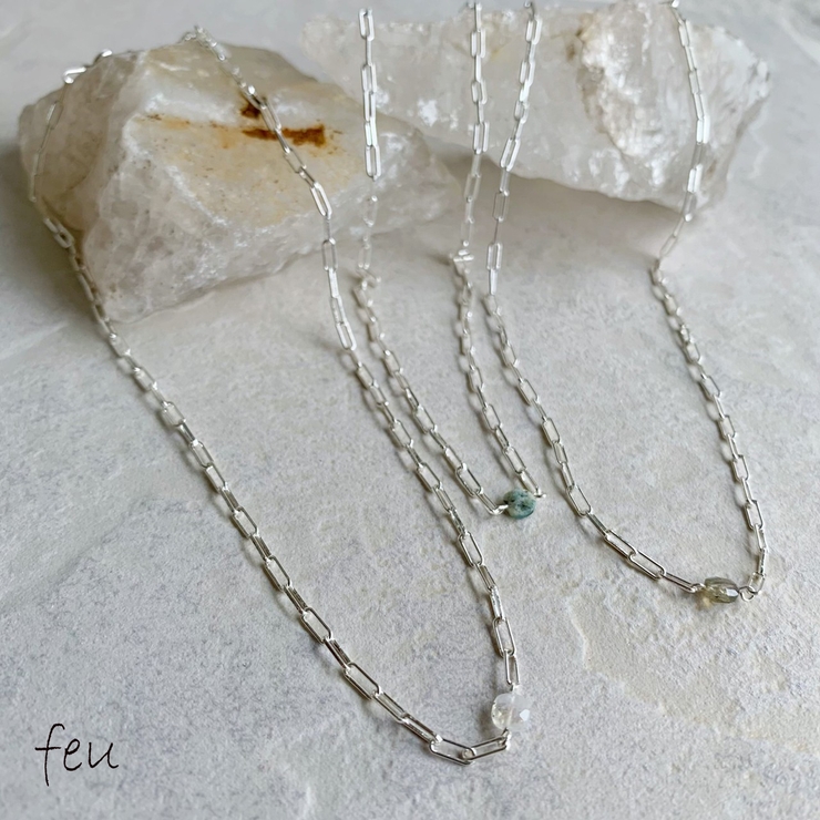 Gemstone Necklace シルバー925 | feu | 詳細画像1 