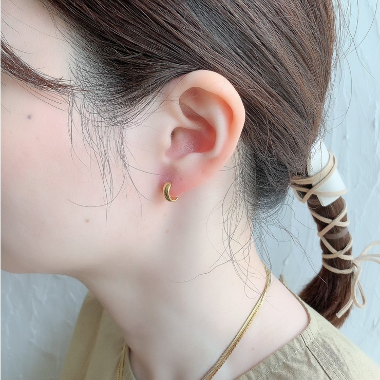 ゴールド】Circle Small Pierce[品番：FEUW0001488]｜feu（フゥー）の