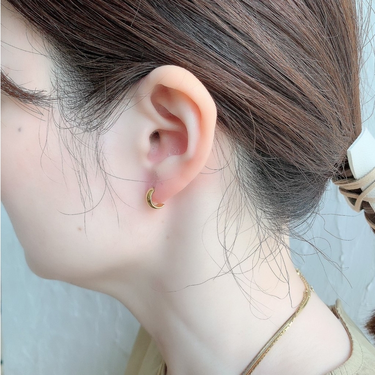 ゴールド】Circle Small Pierce[品番：FEUW0001488]｜feu（フゥー）の