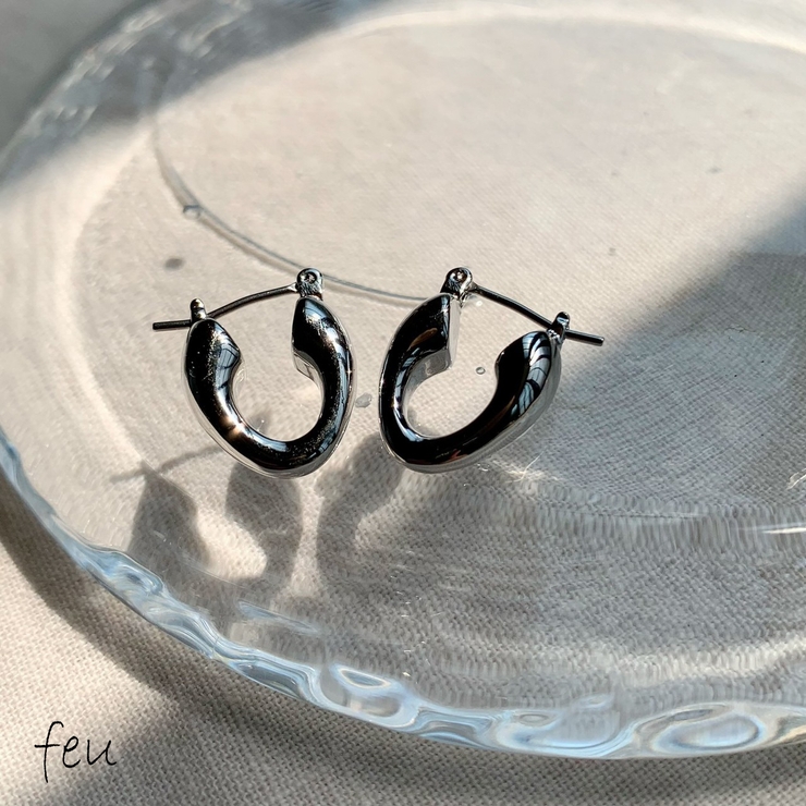 シルバー | NUANCE HOOP PIERCE | feu